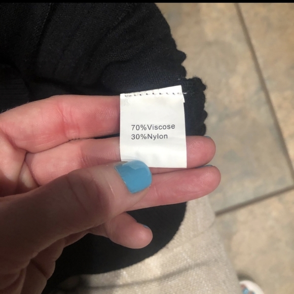 Black Crewneck Diagonal Zip Sweater Cardigan - Picture 5 of 5